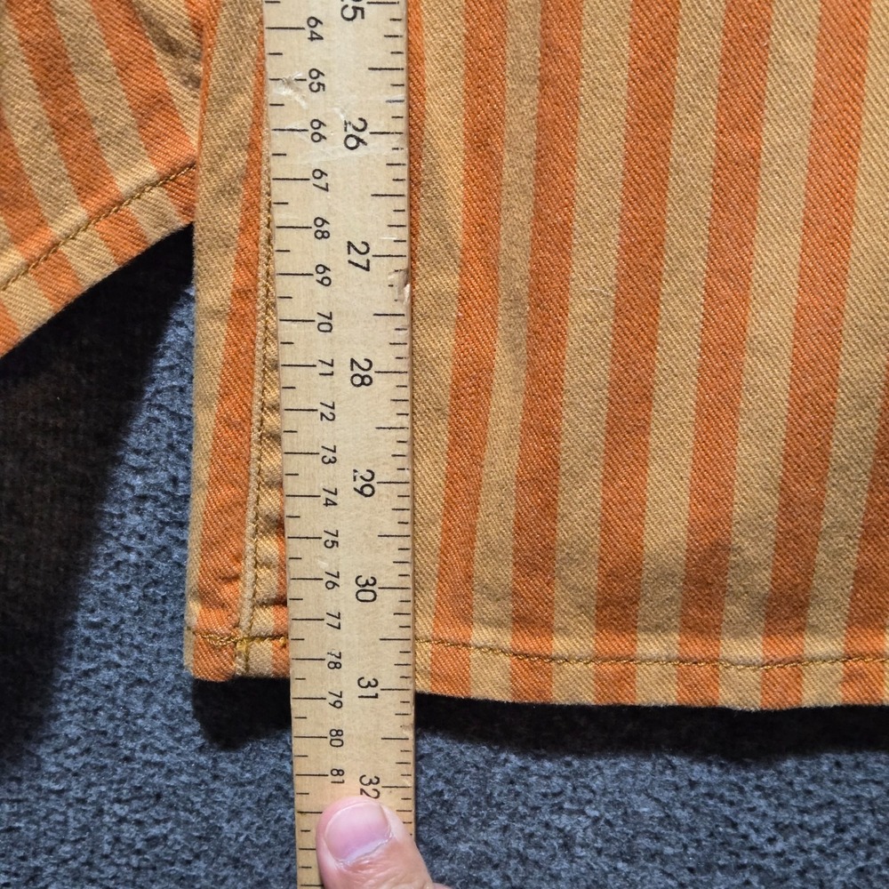 Wrangler Wanderer 622 High Rise Flare Jeans Women's 27x31 Retro Orange Striped - Picture 6 of 13